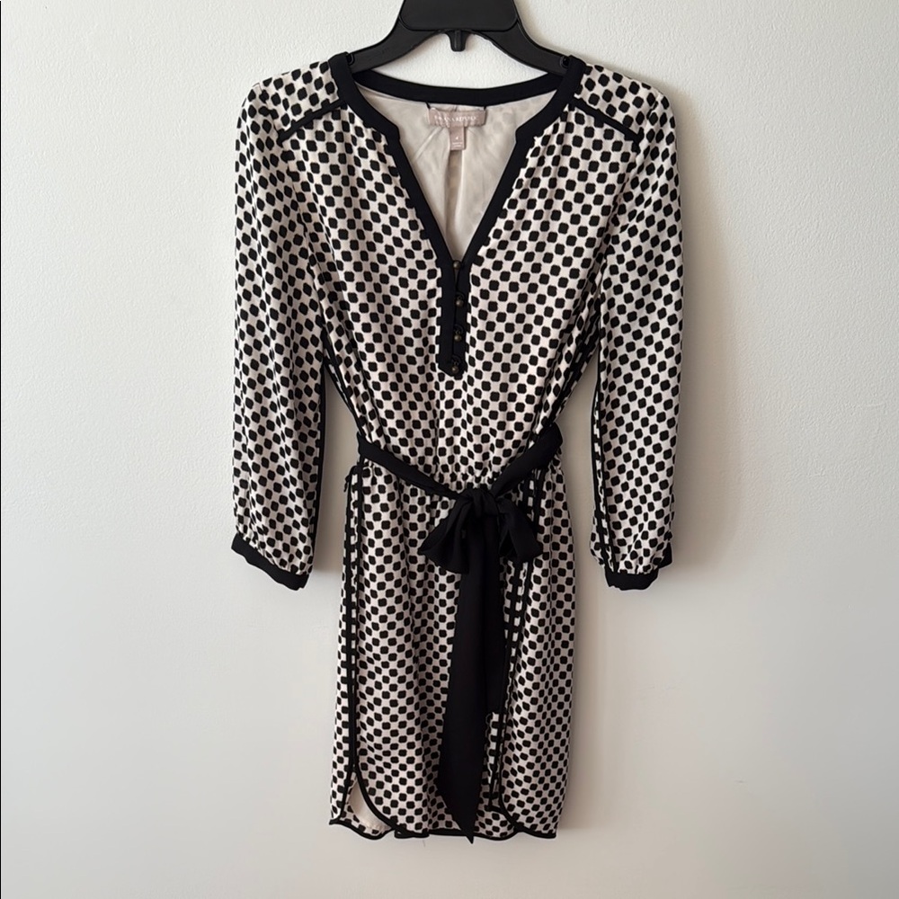 Banana Republic Black and White Polka Dot Mini Dress